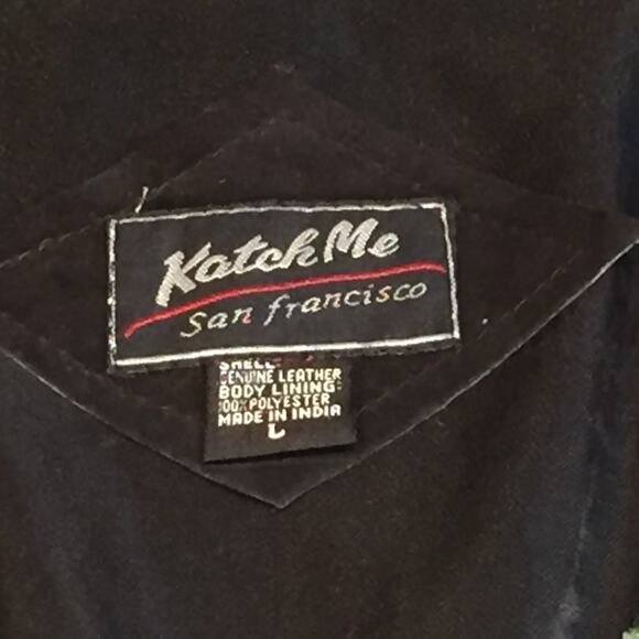 Katch Me Retro BoHo Biker NWT Vintage Cowboy Western Suede Leather Vest L F - Picture 4 of 8